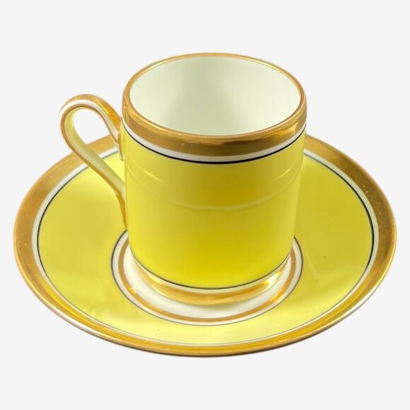 Richard Ginori Contessa Yellow demitasse espresso after dinner cup and saucer - Picture 1 of 8